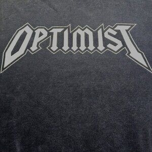 Lucky Brand Mens Optimist Graphic Sweatshirt L Black Cotton Crewneck